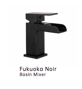 iCladd Fukoka Noir Basin Mixer & Waste